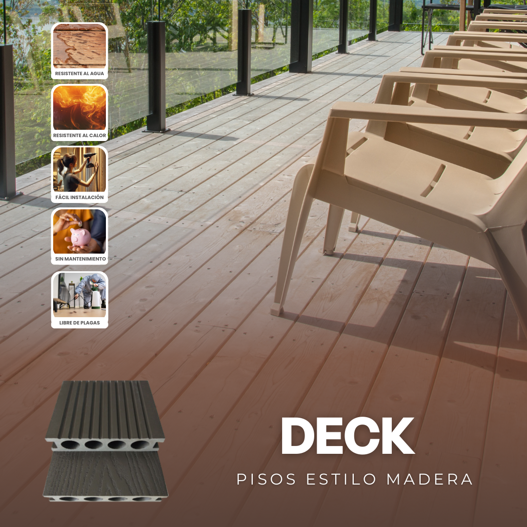 Maderas para Exterior DECK de PVC